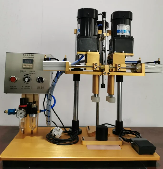 Полуавтоматический электрический спрей укупорочная машина+ многофункциональная бутылка укупорочная машина