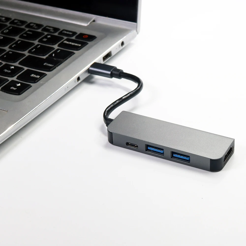 Type-C к HDMI Usb четыре в одном док-станция Мощность PD Tv проектор многофункциональный 4K конвертер внешние аксессуары