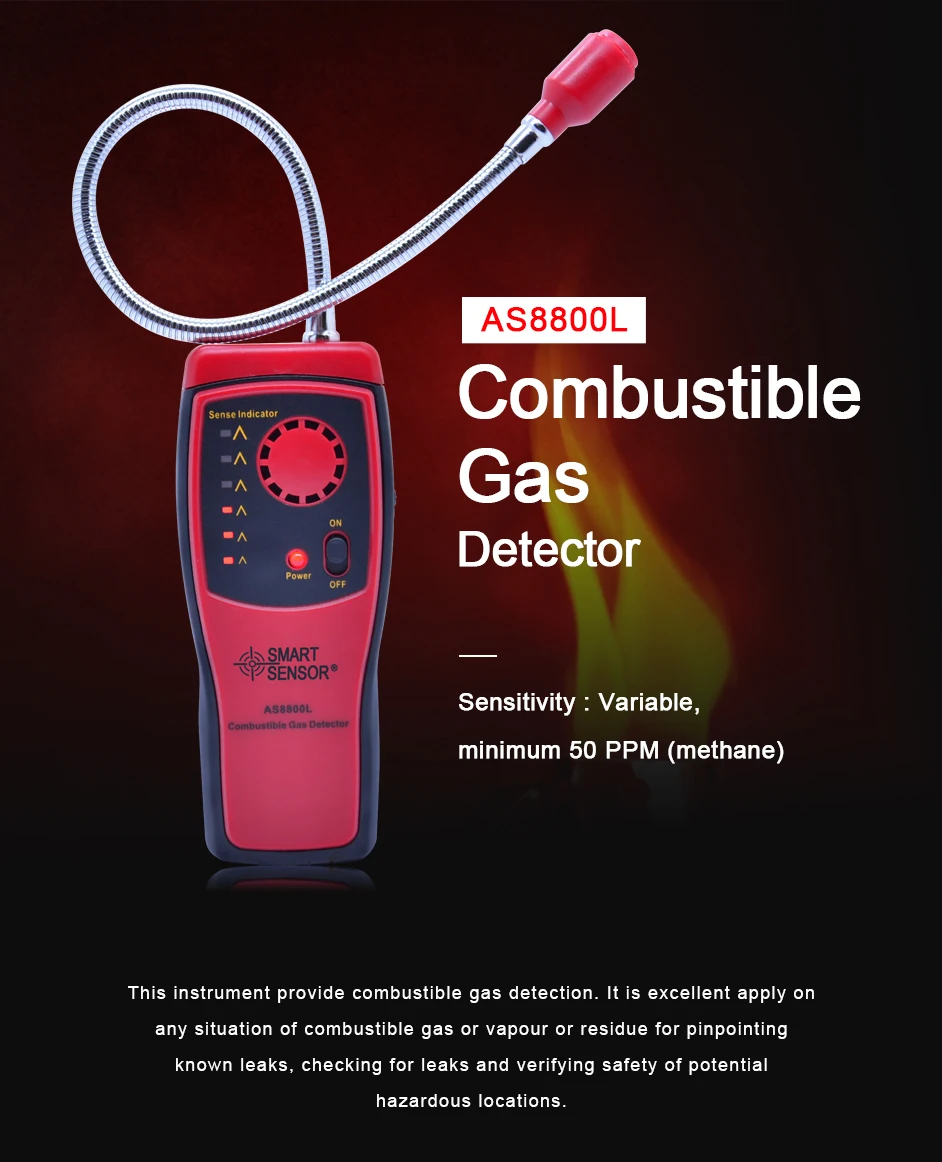 AS8800L Gas Analyzer Combustible gas detector (1)
