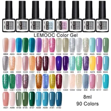 LEMOOC набор гель-лаков для ногтей лак для ногтей впитывающий Полупостоянный верхний базовый слой УФ гель для ногтей украшение для маникюра