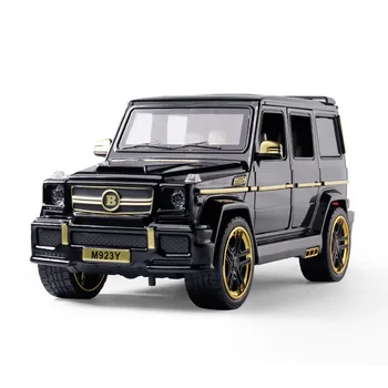 

1:24 Diecast Toy High Simulation Car Model Metal Toy Vehicle Wheels G65 Sound And Light Pull Back Car Collection Boys Toys Gift