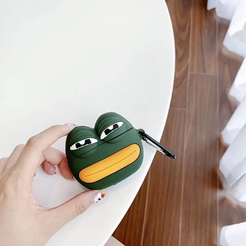 Sad Frog шаблон Защитный чехол силиконовый чехол для Airpods 1/2 зарядный комплект