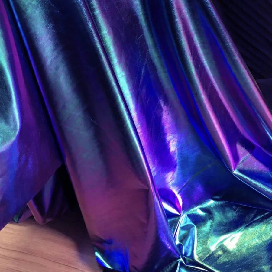 Радужный спандекс из эластичной ткани, для плетения браслетов, костюм для сцены, косплея фон для фотосъемки с изображением 6" в ширину двор