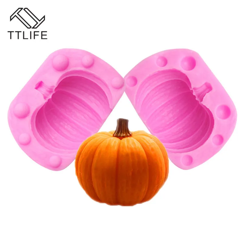 

Stereo Pumpkin Silicone Molds for Fondant Cake Decoration Tools Sugarcraft Cookie Moulds Petal Flower Cutter Tools BakingTool