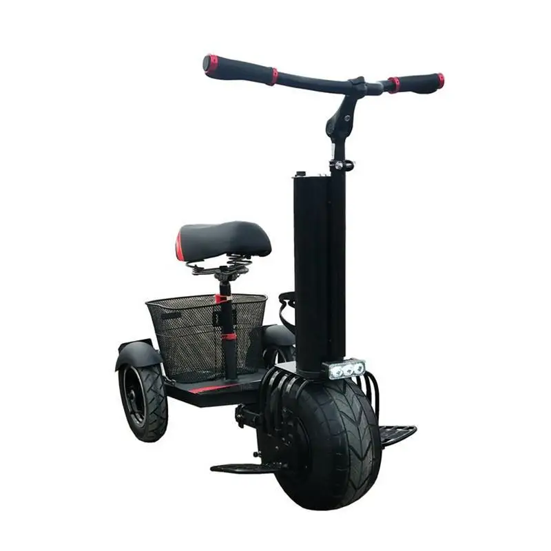 

10 Inch Electric Unicycle Scooter 500W 60V 20KM/H Self Balancing Scooters Adults 3 Wheel Kick Scooter