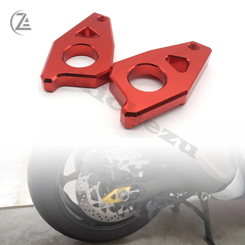 ด้านหลังเพลาโซ่รถจักรยานยนต์ Tensioner Adjuster Blockers สำหรับ Yamaha