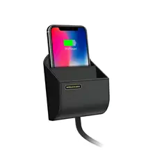 S3 Уникальный 2 в 1 Qi автомобильное беспроводное зарядное устройство Коробка для хранения Samsung gs10/S9/S8/Note10, iPhone11Pro/XsMax/Xr/8 Plus