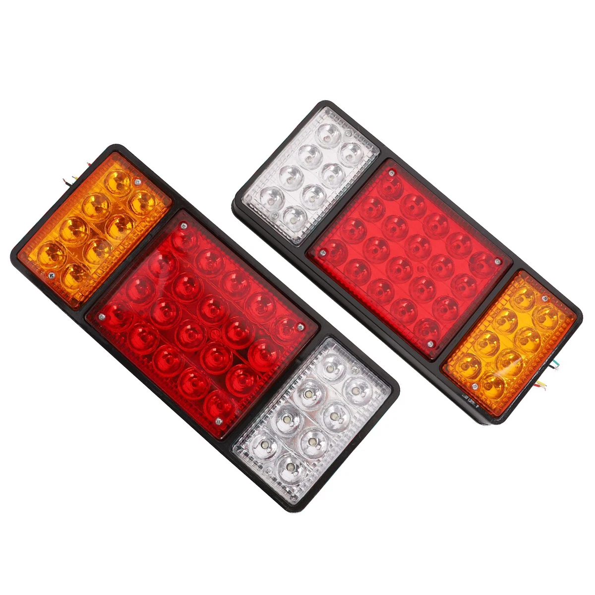 2pcs 36LED Waterproof Taillights Truck Brake Light Reverse Indicator Universal for 12V trailers trucks boat caravans lorry