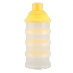 1x портативный для малышей Кормление молока порошок и пищевой бутылки контейнер 4 ячейки сетки коробка случайный цвет