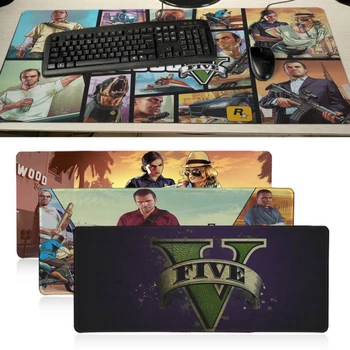 

New Arrivals GTA V gamer play mats Mousepad Large Gaming Mouse Pad Anti-slip Perfect Locking PC Computer desk mat