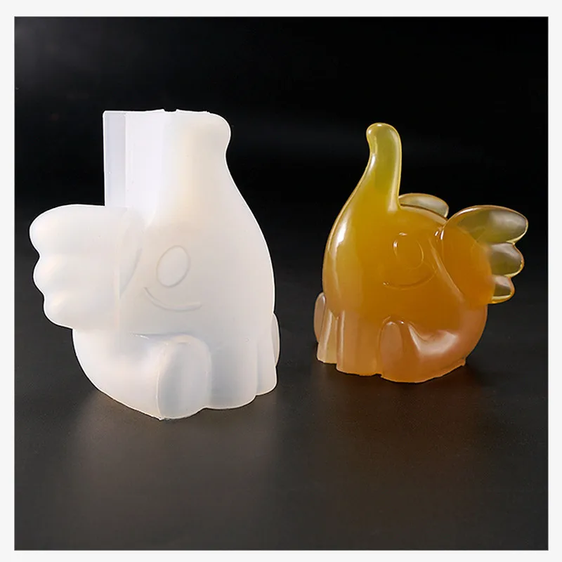 SNASAN смолы силиконовые формы 3D животных слон ремесел ручной работы DIY ювелирных изделий инструмент формы для эпоксидной смолы силиконовые формы декоративные