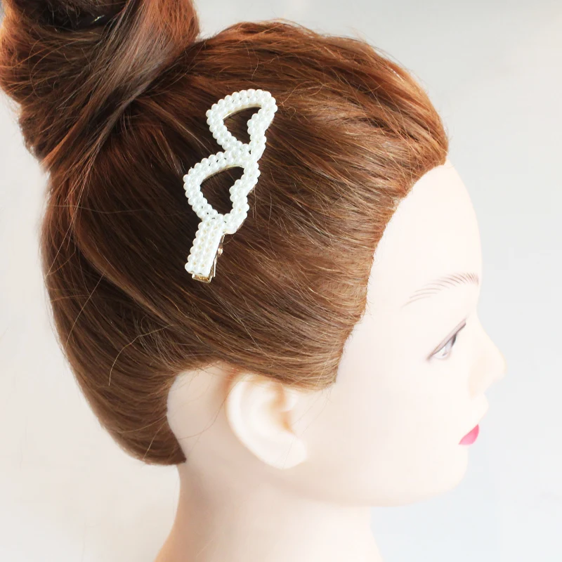 New Stylish Chic 1pcs Pearl Hairpin Elegant Princess Hairpin Girl Hair Accessories Headwear - Цвет: 2