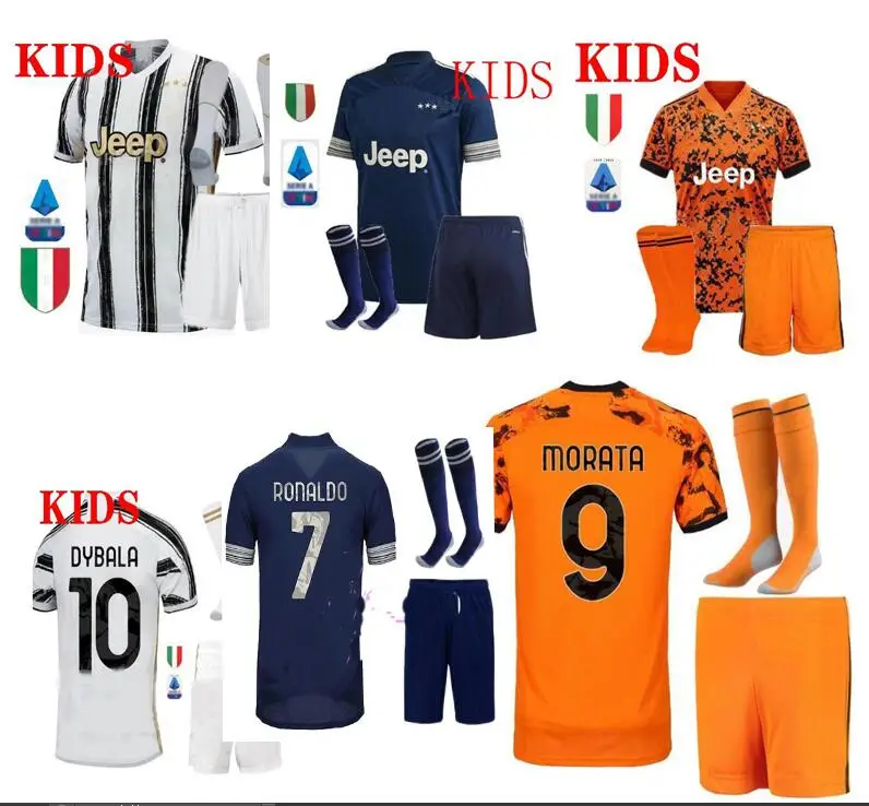 kids kit 2020 2021 juvees home kit soccer jersey ronaldo palace de ligt dybala d costa juve 20 21 juventuses away set shirts t shirts aliexpress aliexpress