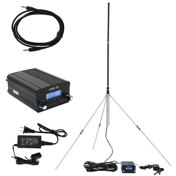 

Wireless Radio Stereo FM PLL Transmitter 76-108MHZ LCD TNC Antenna 1W/7W