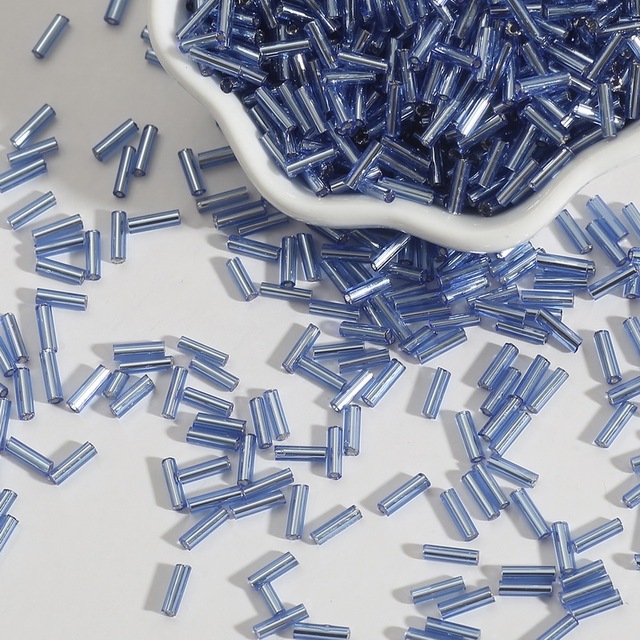 2x7mm Austria Crystal Tube Glass Beads Spacer Seed Beads For Jewelry Making DIY Necklace Bracelet