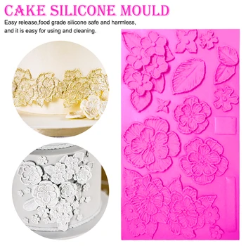 

1pcs 3D Cake Decorations Rose Flower Shape Cake Silicone Mold Chocolate Party DIY Fondant Cooking Cake Decorating Tools