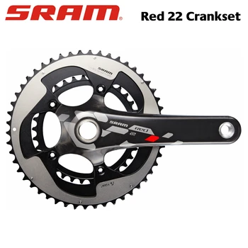 

SRAM RED 22 Crankset BB30 170mm / 172.5mm / 175mm, 50/34T 52/36T 53/39T , Black/Silver