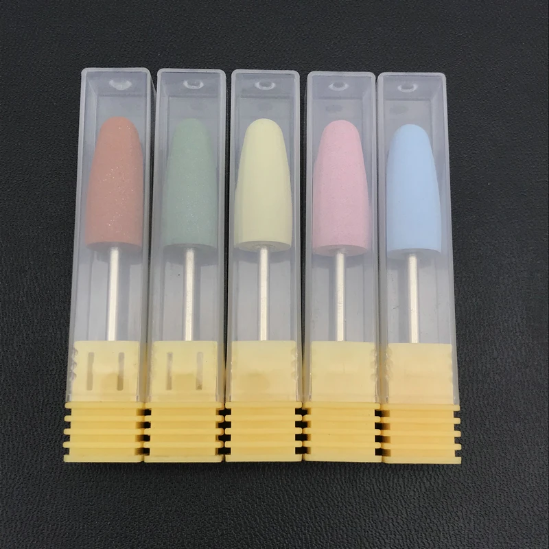 5 шт./лот ногтей резиновая силиконовая насадка для полировки шлифовальная дрель бит для отрезания ногтей, электрическая машинка для маникюра стоматологическая силиконовая Резина Щетка Для Чистки