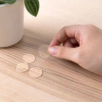 

New 70 Pcs Transparent Double-Sided Adhesive Tape Dot Acrylic Circular Seamless For Paste Decoration Repairing Tear Without Mark