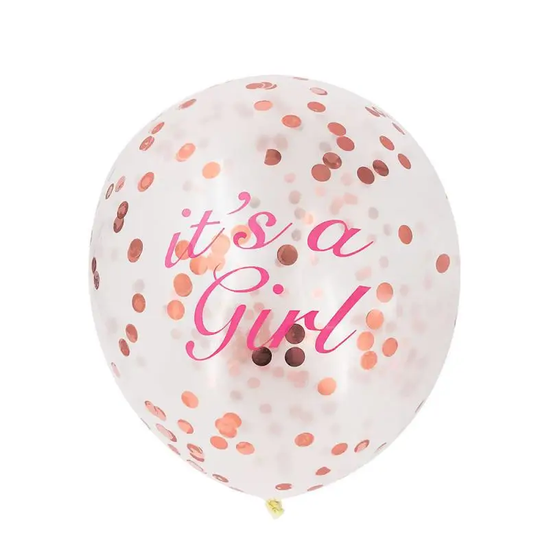10 PCs/Lot Gold Pink Blue Foil Confetti Transparent Balloons Helium Ballons Birthday Baby Shower Wedding Party Decorations - Цвет: 3