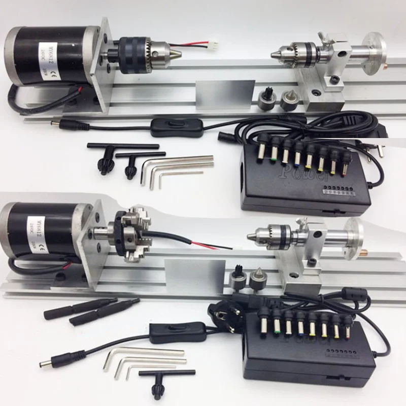 Diy Micro Lathe, Multifunctional Beads Machine, Woodworking Lathe, Grinding, Polishing, round Beads