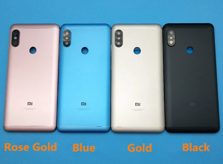 

Back Housing For Xiaomi MI Redmi Note 5 Fingerprint Button Back Battery Cover For Redmi Note5 Case with Side Keys Camera Glass