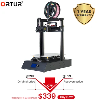 

Fast Delivery Ortur4 V1 V2 3D Printer High-precision All Steel Frame Aluminum Hotbed DIY Large Size FDM 3D Printing Machine Kit
