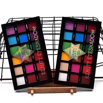 

18-Color Shimmer Matte Color Eyeshadow Full Matte New Makeup Tray Portable Silky Pink Eyeshadow Tray