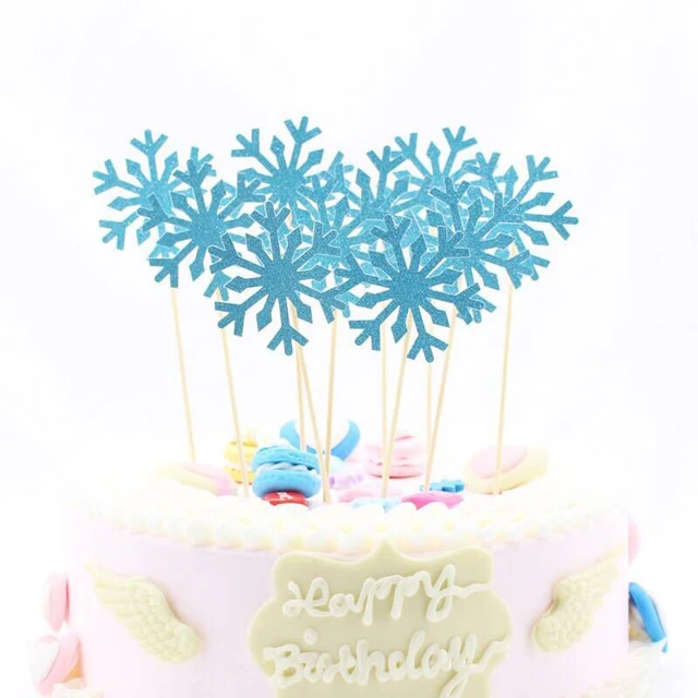 1pcs/Lot Frozen Elsa Anna Princess Cake Cupcake Toppers Cake Flag Girls Birthday Party Decoration Anniversaire Cake Supplies 10pc-Flag18