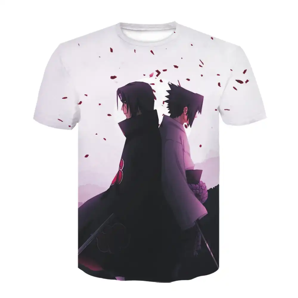 オリジナルtシャツユニセックスナルト男性のtシャツクール原宿日本アニメおかしい3dプリント半袖tシャツオフホワイトストリート Tシャツ Aliexpress