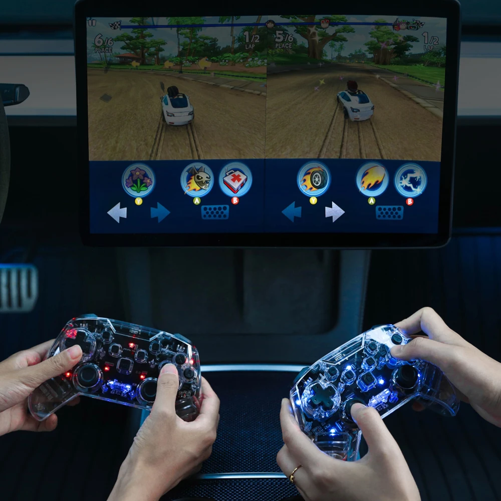Прозрачный игровой контроллер Tesla Model 3 Y X S Bluetooth универсальная модификация |