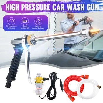 

New 100W 1Set DC 12V 160PSI High Pressure Car Electric Washer Wash Pump Set Portable Auto washing machine Kit with Car charger