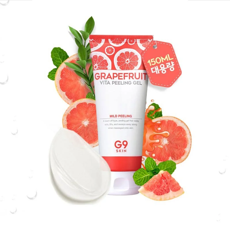 Гель для пилинга грейпфрута Вита G9SKIN 150 мл скраб лица увлажняющий отбеливающий