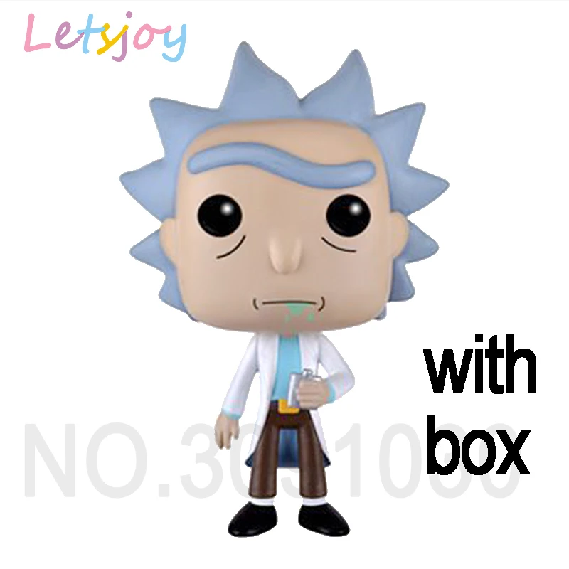 with box Letsjoy pop horse виниловая коллекция Рик и Морти Рик Q г-н Meeseeks фигурка аниме модель украшения дома - Цвет: with box