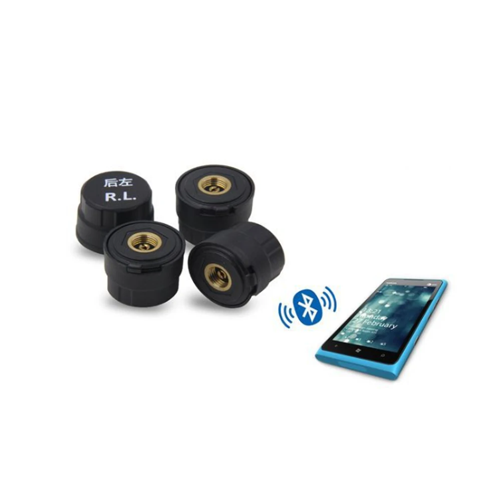 

VC601 Bluetooth 4.0 TPMS Car Tire Tyre Pressure Monitoring System Alarm Water Proof Support Mobile Phone APP With 4 Sensor