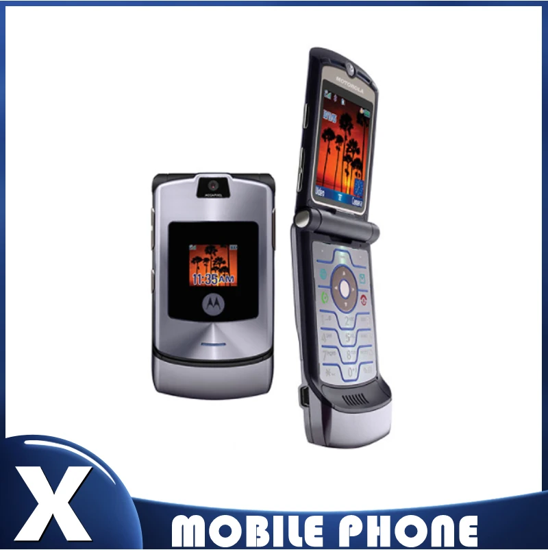 Оригинальный V3i Motorola RAZR Восстановленный-Оригинальный разблокированный дешевый