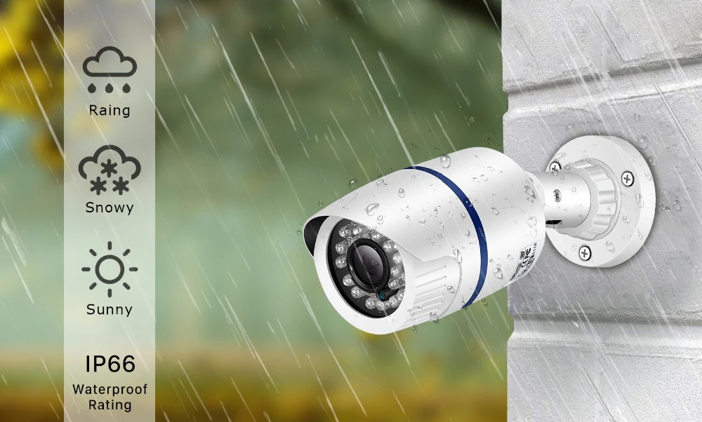 720/960P/1080P 2MP AHD CCTV HD камера наружная водонепроницаемая ip66 24led инфракрасная ночного