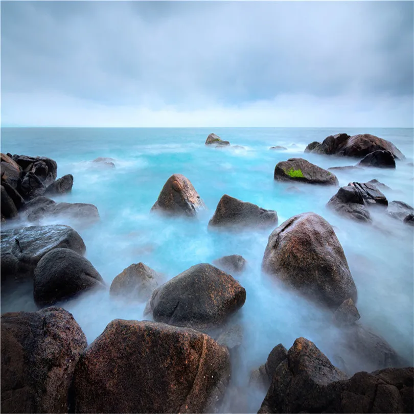 Фотостудия фон для фотосъемки природа пейзаж море вид пляж маяк HD узор Виниловый