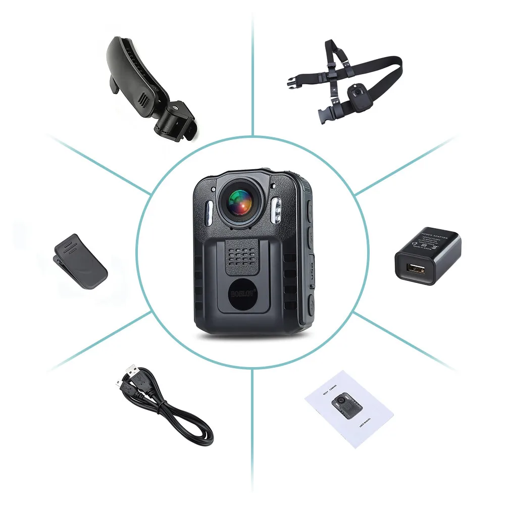 BOBLOV DVR WN9 HD 1296P NT96650 ИК камера ночного видения безопасности карманная полицейская