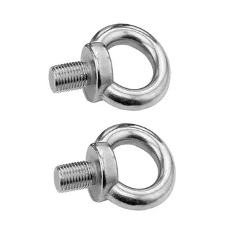 

2pcs Yacht Boat Marine Hardware Fixing Durable Rafting Stainless Steel Kayak Connector Tie Down Track Mount Eyelet Water Sports