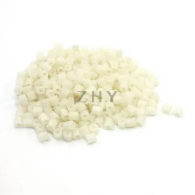 

300Pcs 6 x 6mm Insulation Hex Hexagonal Threaded Spacer Support M3 Thread Dia