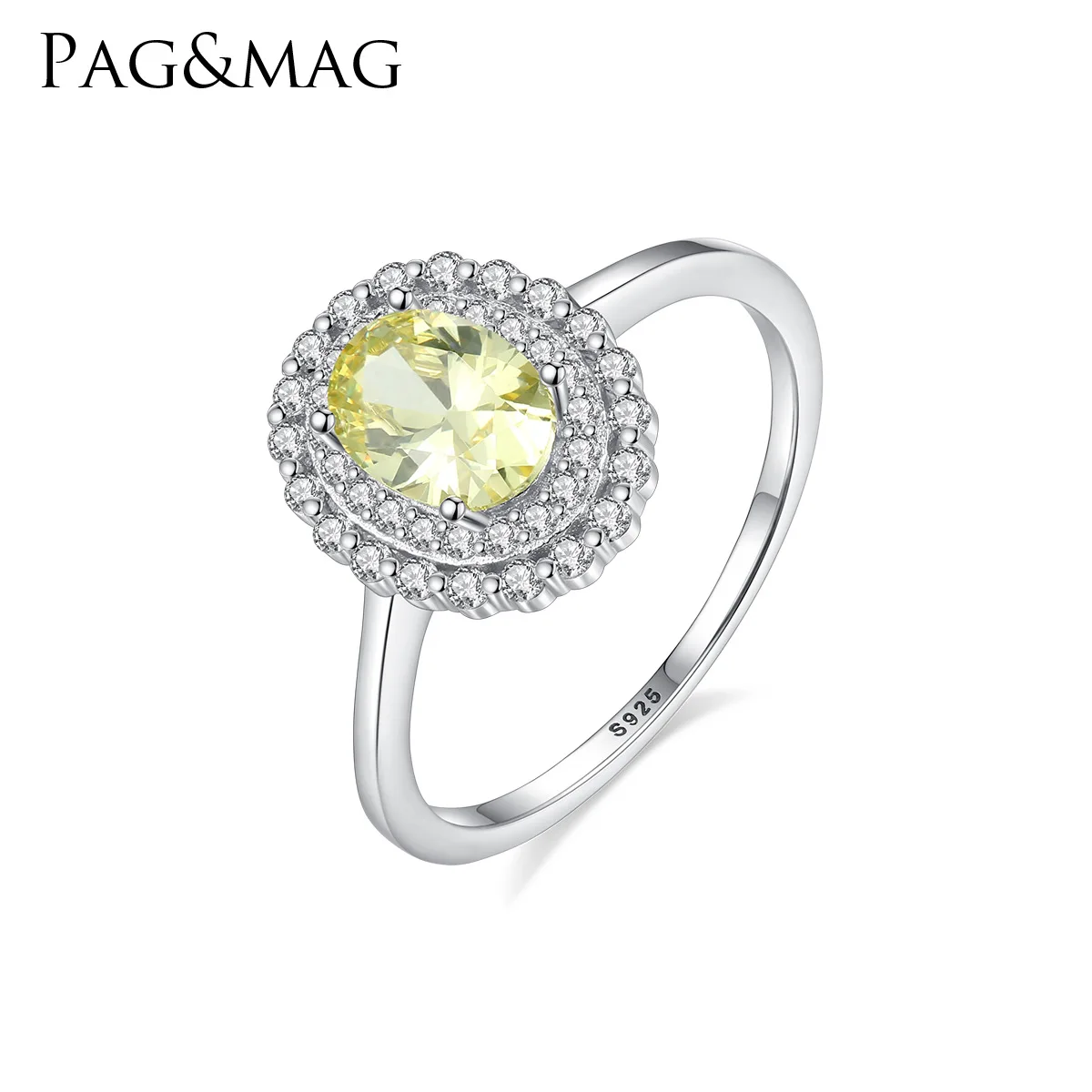 PAG& mags925 серебряное кольцо для женщин с кристаллами цвет сокровище модное кольцо аксессуары