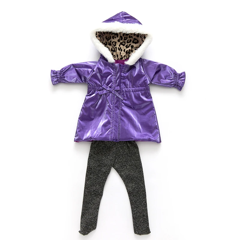 2022 New Down jacket + leggings Doll Clothes Fit For 18inch/43cm born baby Doll clothes reborn Doll Accessories