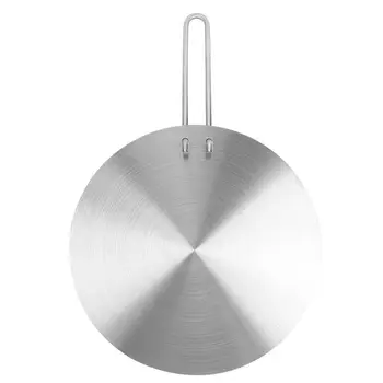24cm Stainless Steel Cooking Plate Heat Diffuser Converter for Gas Electric Induction Cooker Heat Diffuser stainless steel induction cooker thermal guide plate cooktop heat converter disk cookware for magnetic kitchen tool