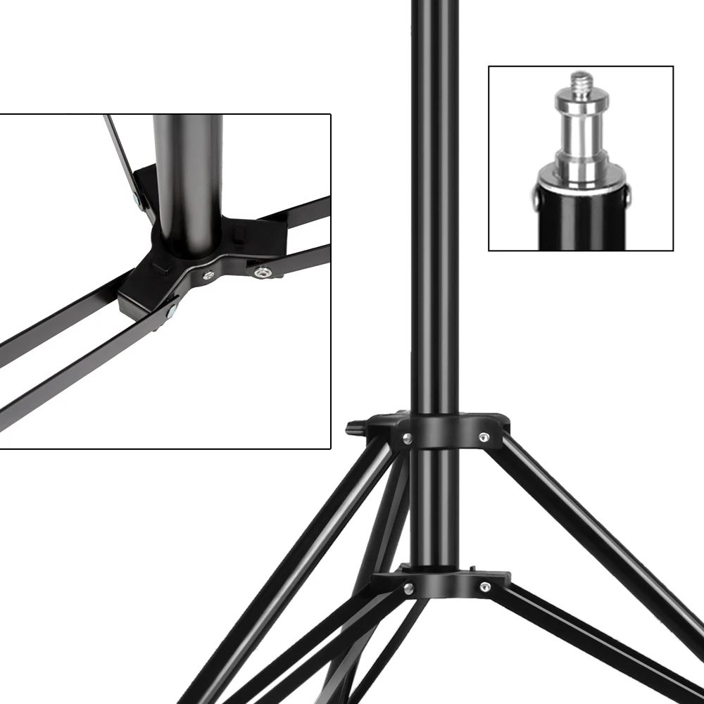 Godox 280cm 2.8m 9FT 프로 헤비 듀티 라이트 스탠드 (프레넬 텅스텐 조명, TV 방송국 스튜디오, 사진 스튜디오 삼각대용)