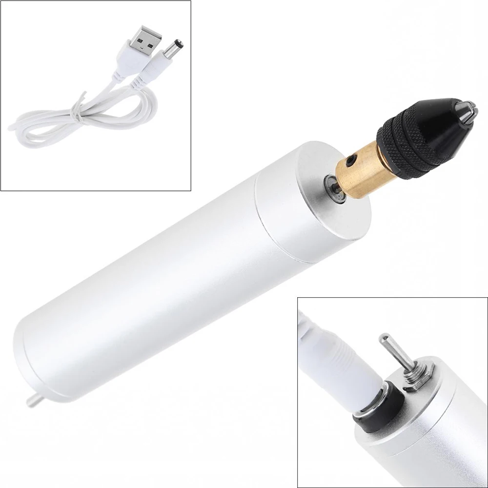 Мини 180 электрический набор для ручной дрели USB кабель Три кулачковый патрон ящик для инструментов шестигранный ключ шлифовальный станок аксессуары для бурения