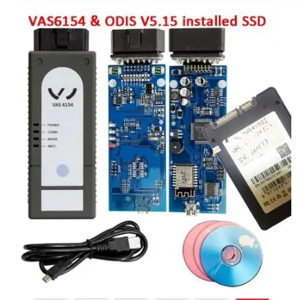 VAS6154A ODIS V5.1.6 OKI Full Chips obd2 сканер оригинальная Поддержка UDS WIFI для VAG автомобильный