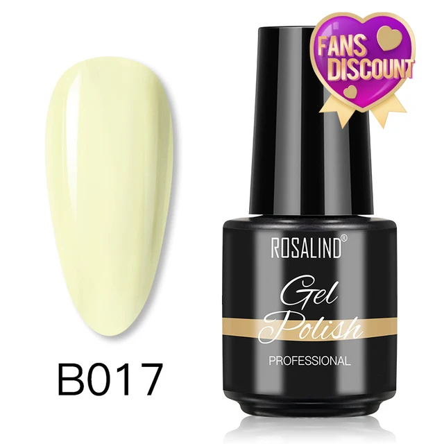 ROSALIND 7ml Gel Polish Semi Permanent Nails Gel Polish Soak Off UV LED Base Top Coat Vernis Nail Art Glitter Gel Varnish SLA-B017