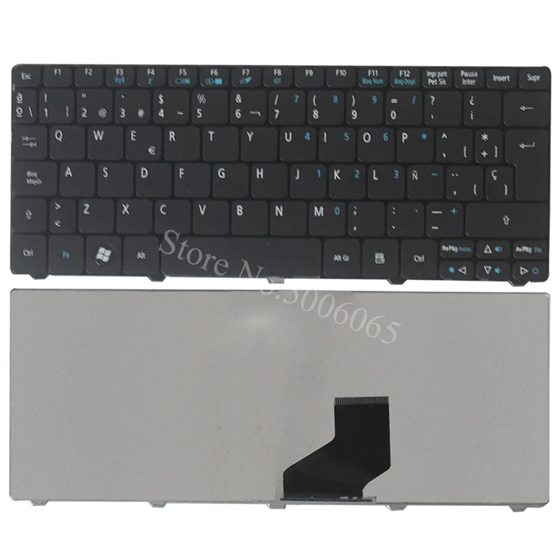 SP для acer Aspire One 522 533 532G AO532h 532H 521 AO522 D260 D270 испанская клавиатура для ноутбука