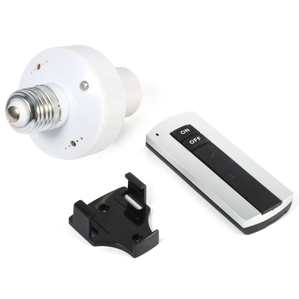 Высококачественный E27 винтовой беспроводной светильник с дистанционным управлением, лампочка, держатель для лампы, колпачок, переключатель AC180~ 250 В, светильник для помещений и улицы